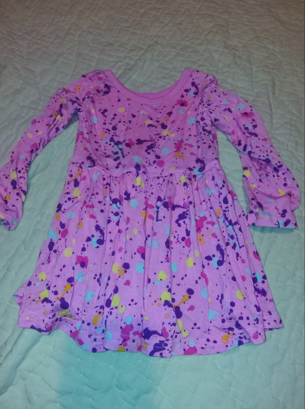 Little Sleepies Pink and Purple Dot Play Pajama Top